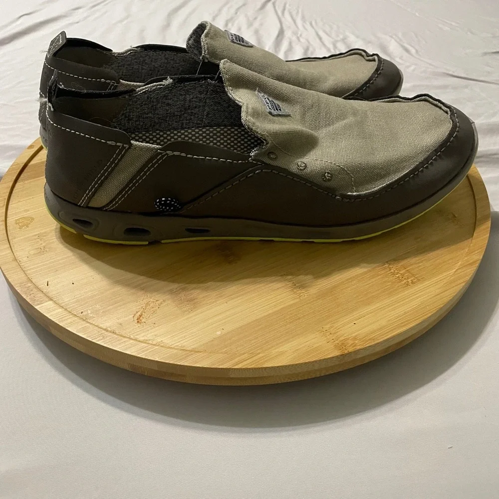 Columbia Boat Shoes Mens 11 Brown PFG Bahama Vent Slip On Fishing Techlite Omni